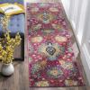 SAFAVIEH Area Rug 8×10 – Madison Collection – Large – Cream & Turquoise, Boho Chic Glam Paisley Design, Non-Shedding & Easy Cleaning, Ideal for Living Room, Bedroom, Office, Dining Space (MAD600E)(Fuchsia/Gold)