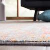 SAFAVIEH Area Rug 8×10 – Madison Collection – Large – Grey & Pink, Modern Abstract Design, Non-Shedding & Easy Cleaning, Ideal for Living Room, Bedroom, Office, Dining Space (MAD460A)(Grey/Orange)