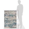 SAFAVIEH Area Rug 8×10 – Madison Collection – Large – Grey & Pink, Modern Abstract Design, Non-Shedding & Easy Cleaning, Ideal for Living Room, Bedroom, Office, Dining Space (MAD460A)(Grey/Blue)