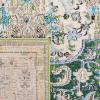SAFAVIEH Area Rug 8×10 – Madison Collection – Large – Ivory & Orange, Boho Chic Medallion Distressed Design, Non-Shedding & Easy Cleaning, Ideal for Living Room, Bedroom, Dining Space (MAD447A)(Green/Turquoise)