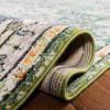 SAFAVIEH Area Rug 8×10 – Madison Collection – Large – Ivory & Orange, Boho Chic Medallion Distressed Design, Non-Shedding & Easy Cleaning, Ideal for Living Room, Bedroom, Dining Space (MAD447A)(Green/Turquoise)