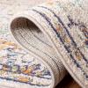 SAFAVIEH Area Rug 8×10 – Madison Collection – Large – Ivory & Orange, Boho Chic Medallion Distressed Design, Non-Shedding & Easy Cleaning, Ideal for Living Room, Bedroom, Dining Space (MAD447A)(Grey/Light Blue)