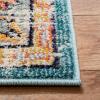 SAFAVIEH Area Rug 8×10 – Madison Collection – Large – Ivory & Orange, Boho Chic Medallion Distressed Design, Non-Shedding & Easy Cleaning, Ideal for Living Room, Bedroom, Dining Space (MAD447A)(Grey/Light Blue)