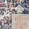 SAFAVIEH Area Rug 8×10 – Madison Collection – Large – Ivory & Orange, Boho Chic Medallion Distressed Design, Non-Shedding & Easy Cleaning, Ideal for Living Room, Bedroom, Dining Space (MAD447A)(Black/Teal)