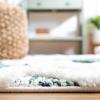 SAFAVIEH Area Rug 8×10 – Moroccan Tassel Shag Collection – Large – Ivory & Brown, Non-Shedding & Easy to Clean, Plush High-Low Texture, Ideal for Living Room, Bedroom, Dining Space (MTS688A)(Green/Ivory)