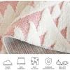 SAFAVIEH Area Rug 8×10 – Moroccan Tassel Shag Collection – Large – Ivory & Brown, Non-Shedding & Easy to Clean, Plush High-Low Texture, Ideal for Living Room, Bedroom, Dining Space (MTS688A)(Ivory/Pink)