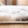 SAFAVIEH Area Rug 8×10 – Moroccan Tassel Shag Collection – Large – Ivory & Brown, Non-Shedding & Easy to Clean, Plush High-Low Texture, Ideal for Living Room, Bedroom, Dining Space (MTS688A)(Ivory/Grey)