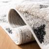 SAFAVIEH Area Rug 8×10 – Moroccan Tassel Shag Collection – Large – Ivory & Brown, Non-Shedding & Easy to Clean, Plush High-Low Texture, Ideal for Living Room, Bedroom, Dining Space (MTS688A)(Ivory/Grey)