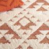 SAFAVIEH Area Rug 8×10 – Moroccan Tassel Shag Collection – Large – Ivory & Brown, Non-Shedding & Easy to Clean, Plush High-Low Texture, Ideal for Living Room, Bedroom, Dining Space (MTS688A)(Ivory/Brick Rust)