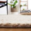 SAFAVIEH Area Rug 8×10 – Natural Fiber Collection – Large – Bleach, Handmade Jute, Braided Woven Design, Ideal for Living Room, Bedroom (NF212D)(Bleach)