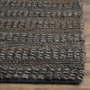 SAFAVIEH Area Rug 8×10 – Natural Fiber Collection – Large – Bleach, Handmade Jute, Braided Woven Design, Ideal for Living Room, Bedroom (NF212D)(Charcoal)