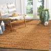 SAFAVIEH Area Rug 8×10 – Natural Fiber Collection – Large – Bleach, Handmade Jute, Braided Woven Design, Ideal for Living Room, Bedroom (NF212D)(Gold)