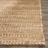 SAFAVIEH Area Rug 8×10 – Natural Fiber Collection – Large – Bleach, Handmade Jute, Braided Woven Design, Ideal for Living Room, Bedroom (NF212D)(Natural)