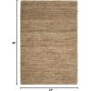 SAFAVIEH Area Rug 8×10 – Natural Fiber Collection – Large – Bleach, Handmade Jute, Braided Woven Design, Ideal for Living Room, Bedroom (NF212D)(Natural)