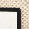 SAFAVIEH Area Rug 8×10 – Natural Fiber Collection – Large – Marble & Beige, Sisal, Woven Design with Border (NF143C)(Marble/Black)