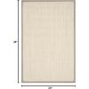 SAFAVIEH Area Rug 8×10 – Natural Fiber Collection – Large – Marble & Beige, Sisal, Woven Design with Border (NF143C)(Marble/Khaki)