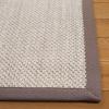 SAFAVIEH Area Rug 8×10 – Natural Fiber Collection – Large – Marble & Beige, Sisal, Woven Design with Border (NF143C)(Marble/Khaki)