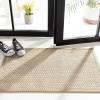 SAFAVIEH Area Rug 8×10 – Natural Fiber Collection – Large – Marble & Beige, Sisal, Woven Design with Border (NF143C)(Marble/Linen)