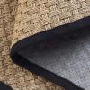 SAFAVIEH Area Rug 8×10 – Natural Fiber Collection – Large – Natural & Beige, Seagrass, Basketweave Pattern (NF114A)(Natural/Black)