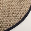 SAFAVIEH Area Rug 8×10 – Natural Fiber Collection – Large – Natural & Beige, Seagrass, Basketweave Pattern (NF114A)(Natural/Black)