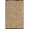 SAFAVIEH Area Rug 8×10 – Natural Fiber Collection – Large – Natural & Beige, Seagrass, Basketweave Pattern (NF114A)(Natural/Black)