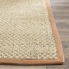 SAFAVIEH Area Rug 8×10 – Natural Fiber Collection – Large – Natural & Beige, Seagrass, Basketweave Pattern (NF114A)(Natural/Brown)