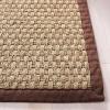 SAFAVIEH Area Rug 8×10 – Natural Fiber Collection – Large – Natural & Beige, Seagrass, Basketweave Pattern (NF114A)(Natural/Dark Brown)