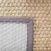 SAFAVIEH Area Rug 8×10 – Natural Fiber Collection – Large – Natural & Beige, Seagrass, Basketweave Pattern (NF114A)(Natural/Dark Grey)