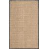 SAFAVIEH Area Rug 8×10 – Natural Fiber Collection – Large – Natural & Beige, Seagrass, Basketweave Pattern (NF114A)(Natural/Dark Grey)