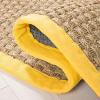 SAFAVIEH Area Rug 8×10 – Natural Fiber Collection – Large – Natural & Beige, Seagrass, Basketweave Pattern (NF114A)(Natural/Gold)