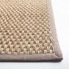 SAFAVIEH Area Rug 8×10 – Natural Fiber Collection – Large – Natural & Beige, Seagrass, Basketweave Pattern (NF114A)(Natural/Grey)