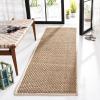 SAFAVIEH Area Rug 8×10 – Natural Fiber Collection – Large – Natural & Beige, Seagrass, Basketweave Pattern (NF114A)(Natural/Ivory)