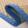 SAFAVIEH Area Rug 8×10 – Natural Fiber Collection – Large – Natural & Beige, Seagrass, Basketweave Pattern (NF114A)(Natural/Light Navy)