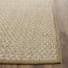 SAFAVIEH Area Rug 8×10 – Natural Fiber Collection – Large – Natural & Beige, Seagrass, Basketweave Pattern (NF114A)(Natural/Olive)
