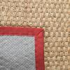 SAFAVIEH Area Rug 8×10 – Natural Fiber Collection – Large – Natural & Beige, Seagrass, Basketweave Pattern (NF114A)(Natural/Red)