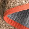 SAFAVIEH Area Rug 8×10 – Natural Fiber Collection – Large – Natural & Beige, Seagrass, Basketweave Pattern (NF114A)(Natural/Rust)