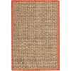 SAFAVIEH Area Rug 8×10 – Natural Fiber Collection – Large – Natural & Beige, Seagrass, Basketweave Pattern (NF114A)(Natural/Rust)