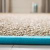 SAFAVIEH Area Rug 8×10 – Natural Fiber Collection – Large – Natural & Beige, Seagrass, Basketweave Pattern (NF114A)(Natural/Turquoise)