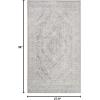 SAFAVIEH Area Rug 8×10 – Reflection Collection – Large – Light Grey & Cream, Non-Shedding & Easy Cleaning, Ideal for Living Room, Bedroom, Dining Space (RFT668G)(Light Grey/Cream)