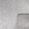 SAFAVIEH Area Rug 8×10 – Tulum Collection – Large – Ivory & Black, Moroccan Boho Distressed Design, Non-Shedding & Easy to Clean, Ideal for Living Room, Bedroom, Dining Space (TUL268D)(Light Grey/Ivory)