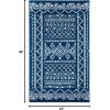 SAFAVIEH Area Rug 8×10 – Tulum Collection – Large – Ivory & Black, Moroccan Boho Distressed Design, Non-Shedding & Easy to Clean, Ideal for Living Room, Bedroom, Dining Space (TUL268D)(Navy/Ivory)
