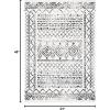 SAFAVIEH Area Rug 8×10 – Tulum Collection – Large – Ivory & Black, Moroccan Boho Distressed Design, Non-Shedding & Easy to Clean, Ideal for Living Room, Bedroom, Dining Space (TUL268D)(Ivory/Black)