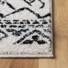 SAFAVIEH Area Rug 8×10 – Tulum Collection – Large – Ivory & Black, Moroccan Boho Distressed Design, Non-Shedding & Easy to Clean, Ideal for Living Room, Bedroom, Dining Space (TUL268D)(Ivory/Black)
