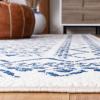 SAFAVIEH Area Rug 8×10 – Tulum Collection – Large – Ivory & Black, Moroccan Boho Distressed Design, Non-Shedding & Easy to Clean, Ideal for Living Room, Bedroom, Dining Space (TUL268D)(Ivory/Navy)