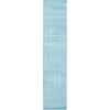 SAFAVIEH Area Rug 8×10 – Tulum Collection – Large – Ivory & Black, Moroccan Boho Distressed Design, Non-Shedding & Easy to Clean, Ideal for Living Room, Bedroom, Dining Space (TUL268D)(Turquoise/Ivory)