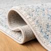 SAFAVIEH Area Rug 8×10 – Tulum Collection – Large – Ivory & Grey, Moroccan Boho Distressed Design, Non-Shedding & Easy to Clean, Ideal for Living Room, Bedroom, Dining Space (TUL264A)(Ivory/Turquoise)