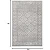 SAFAVIEH Area Rug 8×10 – Tulum Collection – Large – Ivory & Grey, Moroccan Boho Distressed Design, Non-Shedding & Easy to Clean, Ideal for Living Room, Bedroom, Dining Space (TUL264A)(Dark Grey/Ivory)