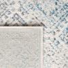 SAFAVIEH Area Rug 8×10 – Tulum Collection – Large – Ivory & Grey, Moroccan Boho Distressed Design, Non-Shedding & Easy to Clean, Ideal for Living Room, Bedroom, Dining Space (TUL264A)(Ivory/Turquoise)