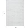 SAFAVIEH Area Rug 8×10 – Tulum Collection – Large – Ivory & Grey, Moroccan Boho Distressed Design, Non-Shedding & Easy to Clean, Ideal for Living Room, Bedroom, Dining Space (TUL264A)(Light Grey/Ivory)