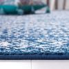 SAFAVIEH Area Rug 8×10 – Tulum Collection – Large – Ivory & Grey, Moroccan Boho Distressed Design, Non-Shedding & Easy to Clean, Ideal for Living Room, Bedroom, Dining Space (TUL264A)(Navy/Ivory)